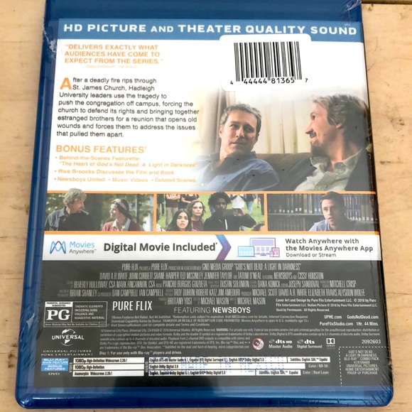 God’s not Dead Movie Blu-ray + DVD - Picture 2 of 2